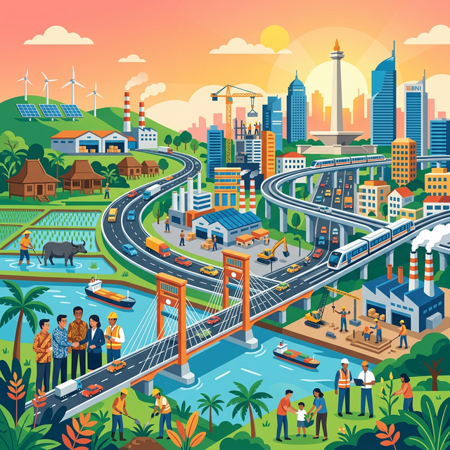 Ilustrasi Pembangunan Indonesia